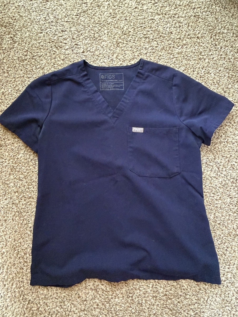 Figs Navy Catarina one pocket